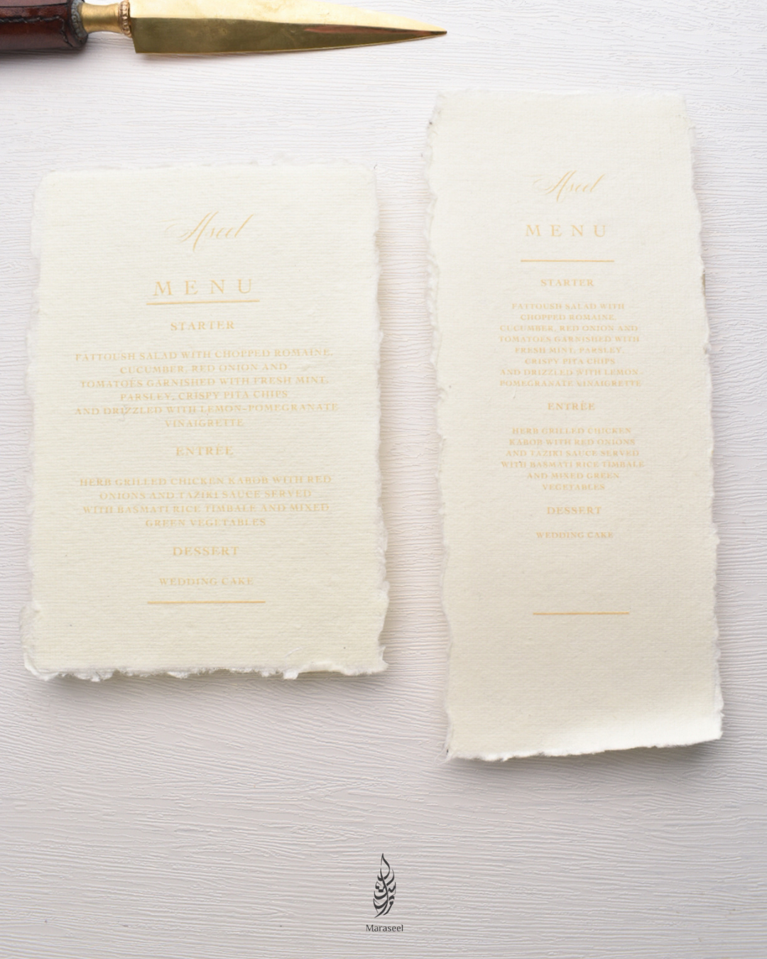 Timeless Elegance in Every Detail: The Art of Maraseel Weddings' Luxury Stationery