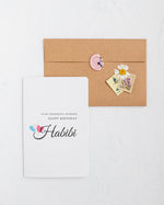 Load image into Gallery viewer, #29 Happy Birthday Habibi | Birthday Card | ميلاد | زوجي
