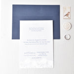 Load image into Gallery viewer, Foiled with Elegance | Navy &amp; Silver | Elegant Invitations | Wedding Invitation Suite | Maraseel | بطاقة دعوة |
