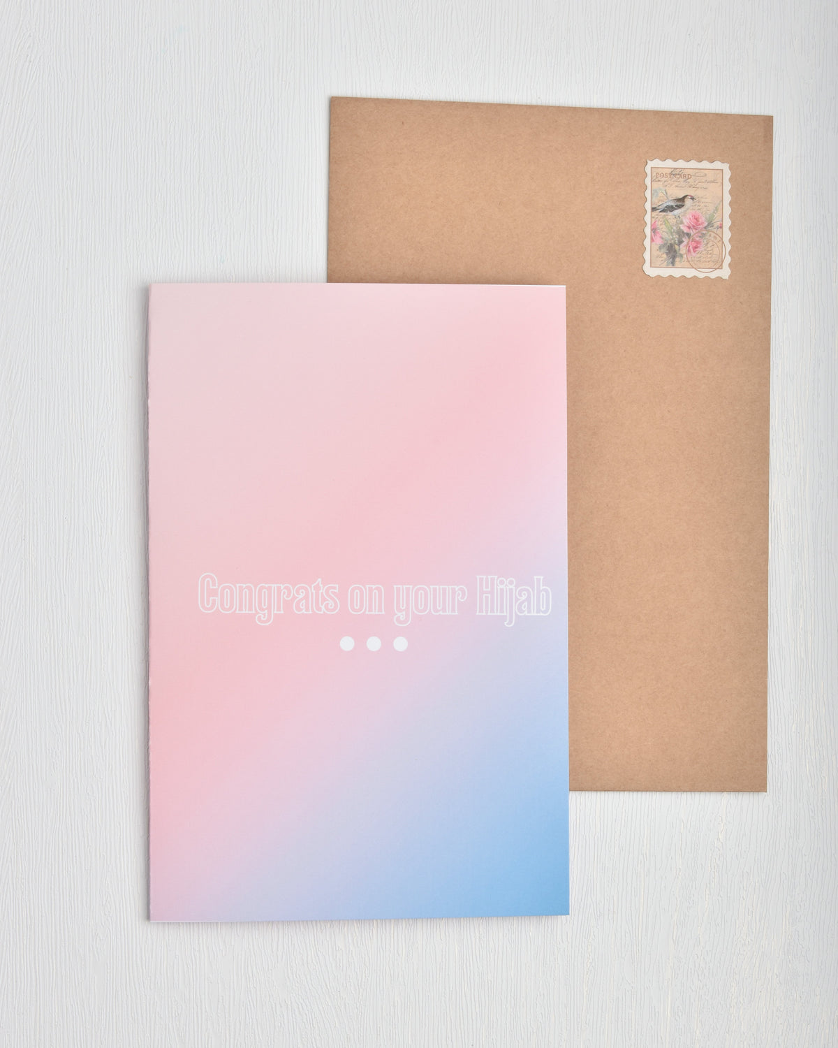 Congrats on your Hijab | Arabic | Congratulations | Pink Hijabee Girls Card | Takleef | تكليف | حجاب