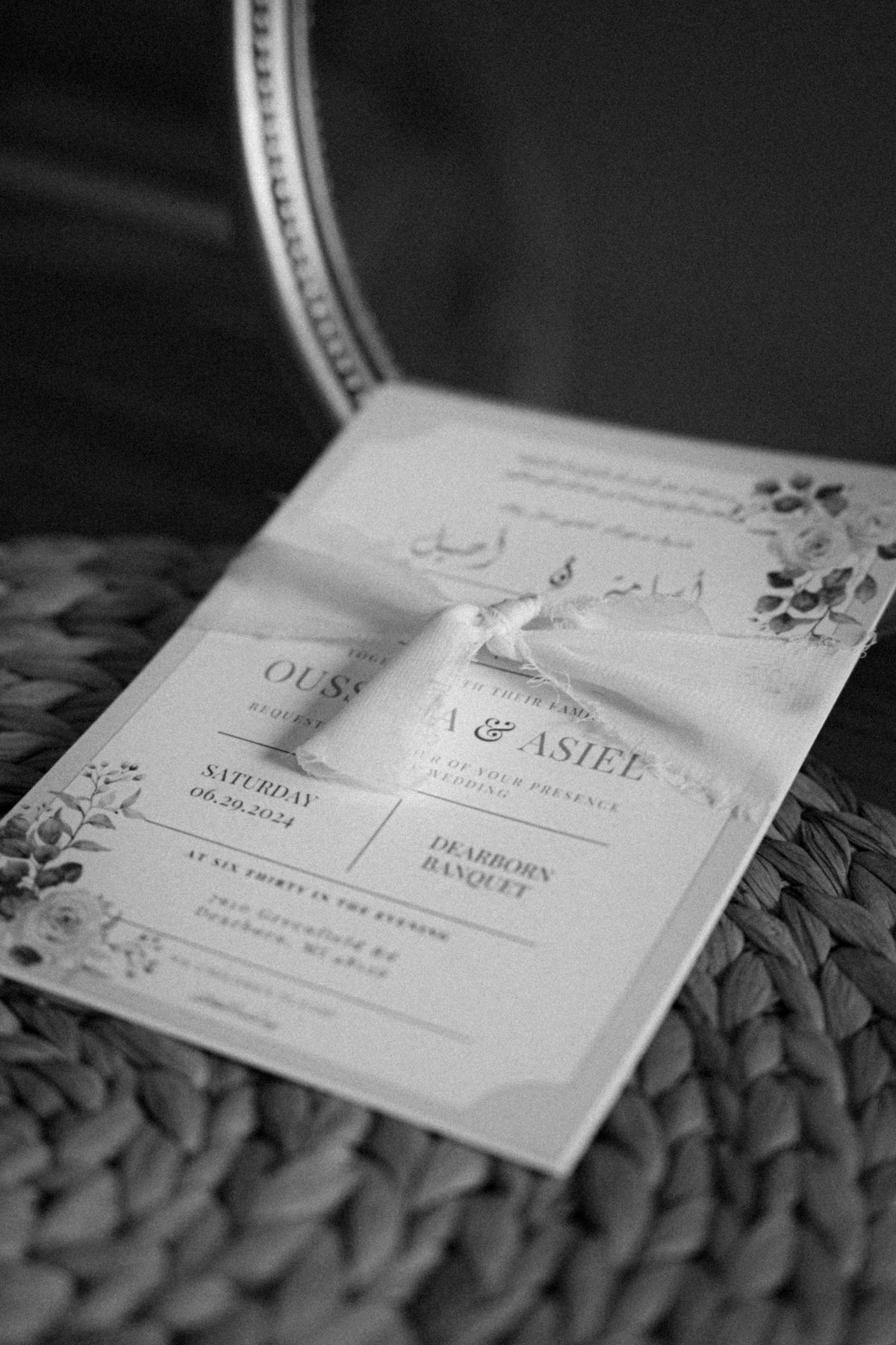 Soft Blush Romance Wedding Invitation Suite | A Timeless Love Story | بطاقة دعوة