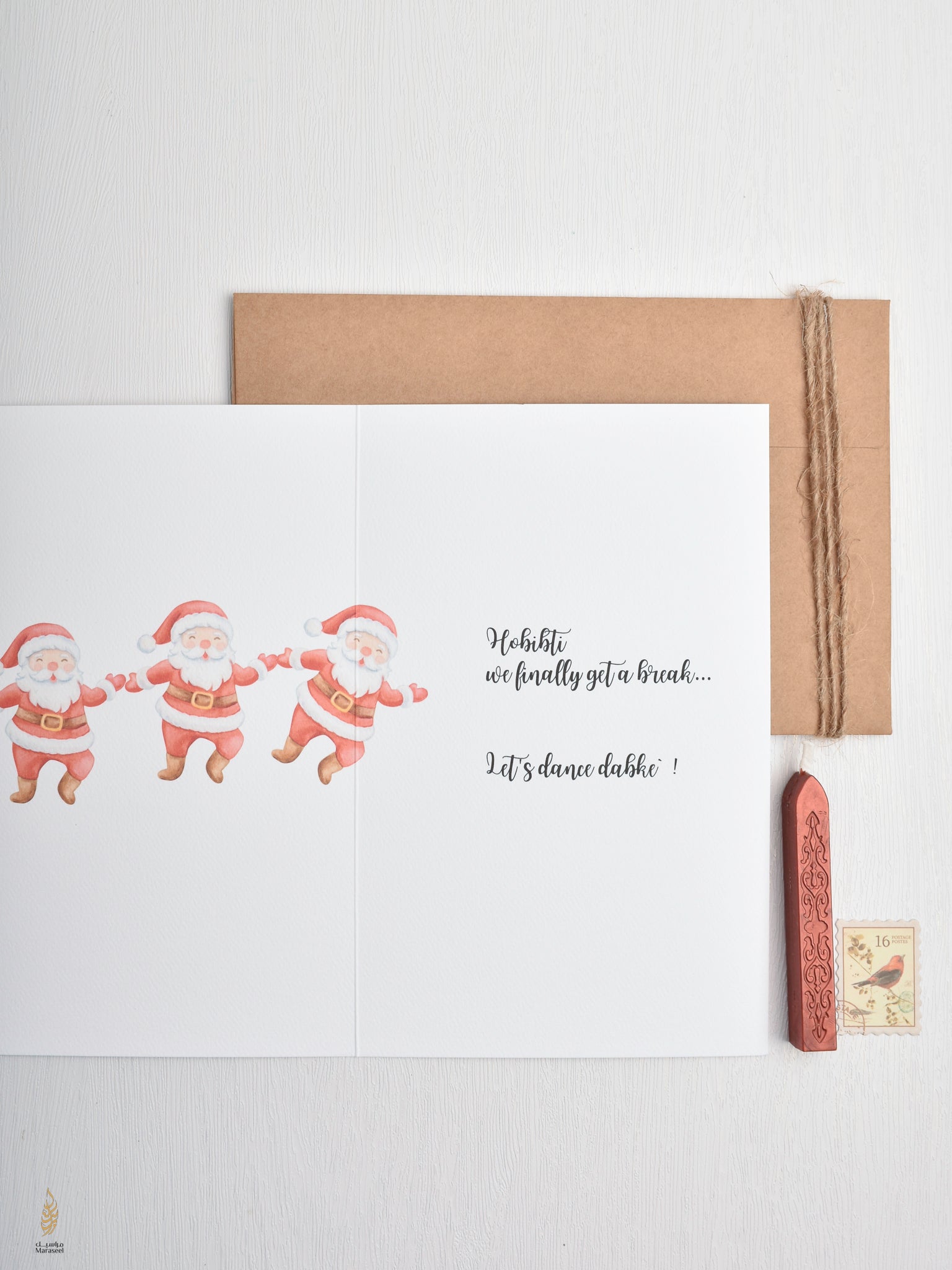 #103 Dancing Santa | Holidays & Celebrations Card | كريسماس | سانتا |