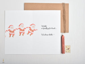 #103 Dancing Santa | Holidays & Celebrations Card | كريسماس | سانتا |