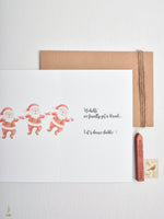 Load image into Gallery viewer, #103 Dancing Santa | Holidays &amp; Celebrations Card | كريسماس | سانتا |
