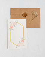 Load image into Gallery viewer, #58 Merci Card | Floral | Peonies Design | Spring Card | Thank You Card
