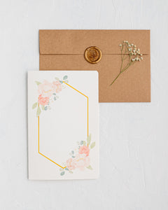 #58 Merci Card | Floral | Peonies Design | Spring Card | Thank You Card
