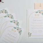 Load image into Gallery viewer, Romantic Floral | Soft Blush | Wedding Invitation Suite | Blush Roses | Arch Garden
