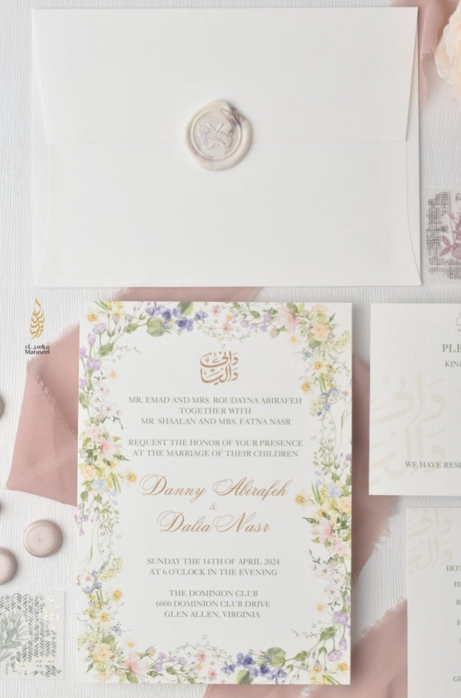 Love Stories | Wedding Suite | Spring Affair| بطاقة دعوة |