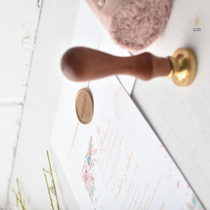 Soft & Floral Classic Card | Romantic | Simple & Elegant | Wedding Invitation Suite