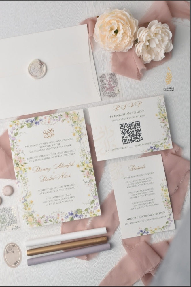 Love Stories | Wedding Suite | Spring Affair| بطاقة دعوة |