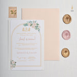Load image into Gallery viewer, Romantic Floral | Soft Blush | Wedding Invitation Suite | Blush Roses | Arch Garden
