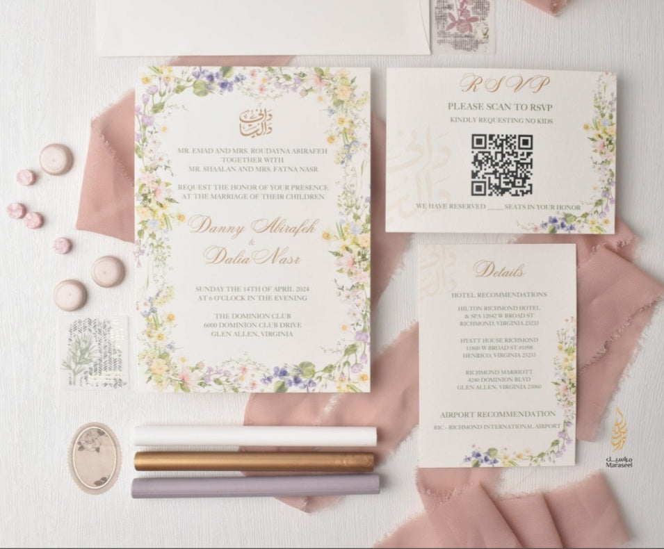 Love Stories | Wedding Suite | Spring Affair| بطاقة دعوة |
