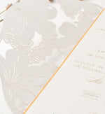 Load image into Gallery viewer,  Lili Lace Jacket |Gold &amp;Invory |Wax Seal | Custom Crest |
