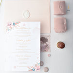 Load image into Gallery viewer, Soft &amp; Floral Classic Card | Romantic | Simple &amp; Elegant | Wedding Invitation Suite
