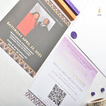 Load image into Gallery viewer, African Theme Sneakerball Celebration Invitation | Gold Foil | Double Sided | Image on Invitation | Save the Date | Wedding Invitation Suite | Maraseel |بطاقة دعوة |
