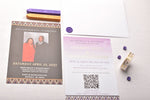 Load image into Gallery viewer, African Theme Sneakerball Celebration Invitation | Gold Foil | Double Sided | Image on Invitation | Save the Date | Wedding Invitation Suite | Maraseel |بطاقة دعوة |
