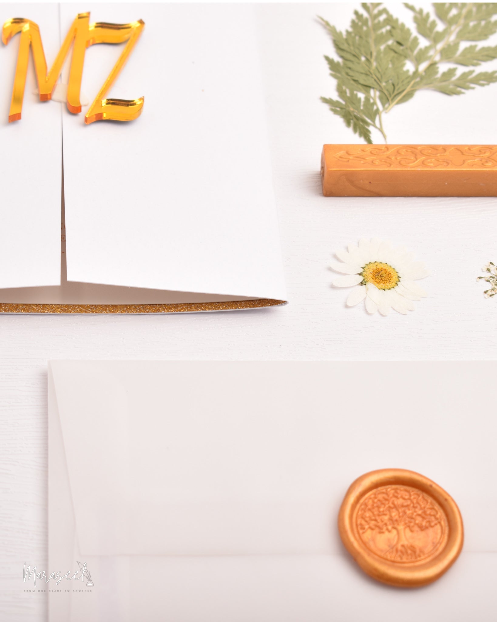 Arabian Nights|  Wedding Invitation Suite | Warm Orange Blossom