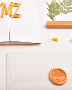 Arabian Nights|  Wedding Invitation Suite | Warm Orange Blossom