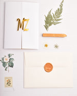 Load image into Gallery viewer, Arabian Nights|  Wedding  Invitation Suite | Warm Orange Blossom
