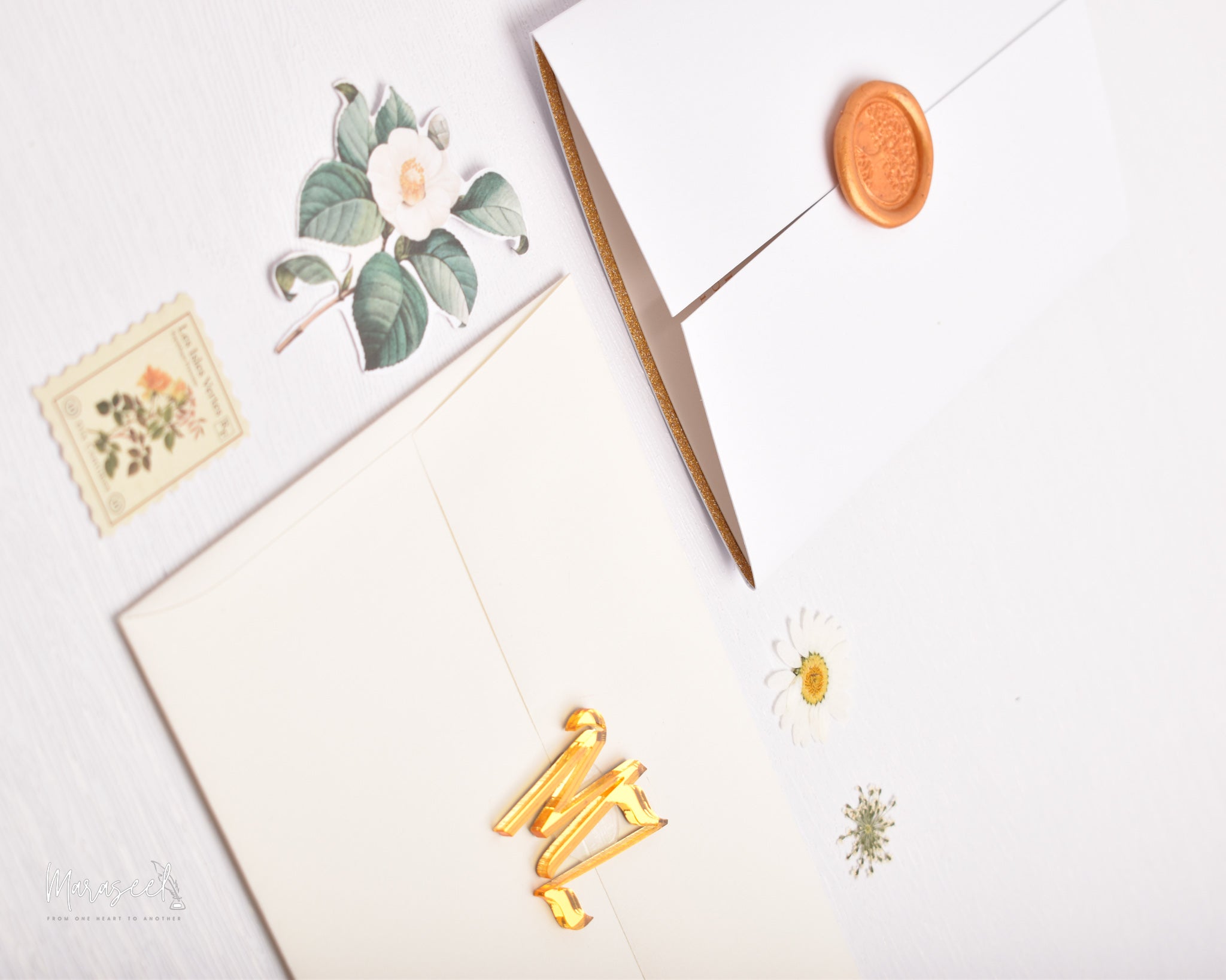Arabian Nights|  Wedding  Invitation Suite | Warm Orange Blossom