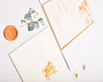 Load image into Gallery viewer, Arabian Nights|  Wedding Invitation Suite | Warm Orange Blossom
