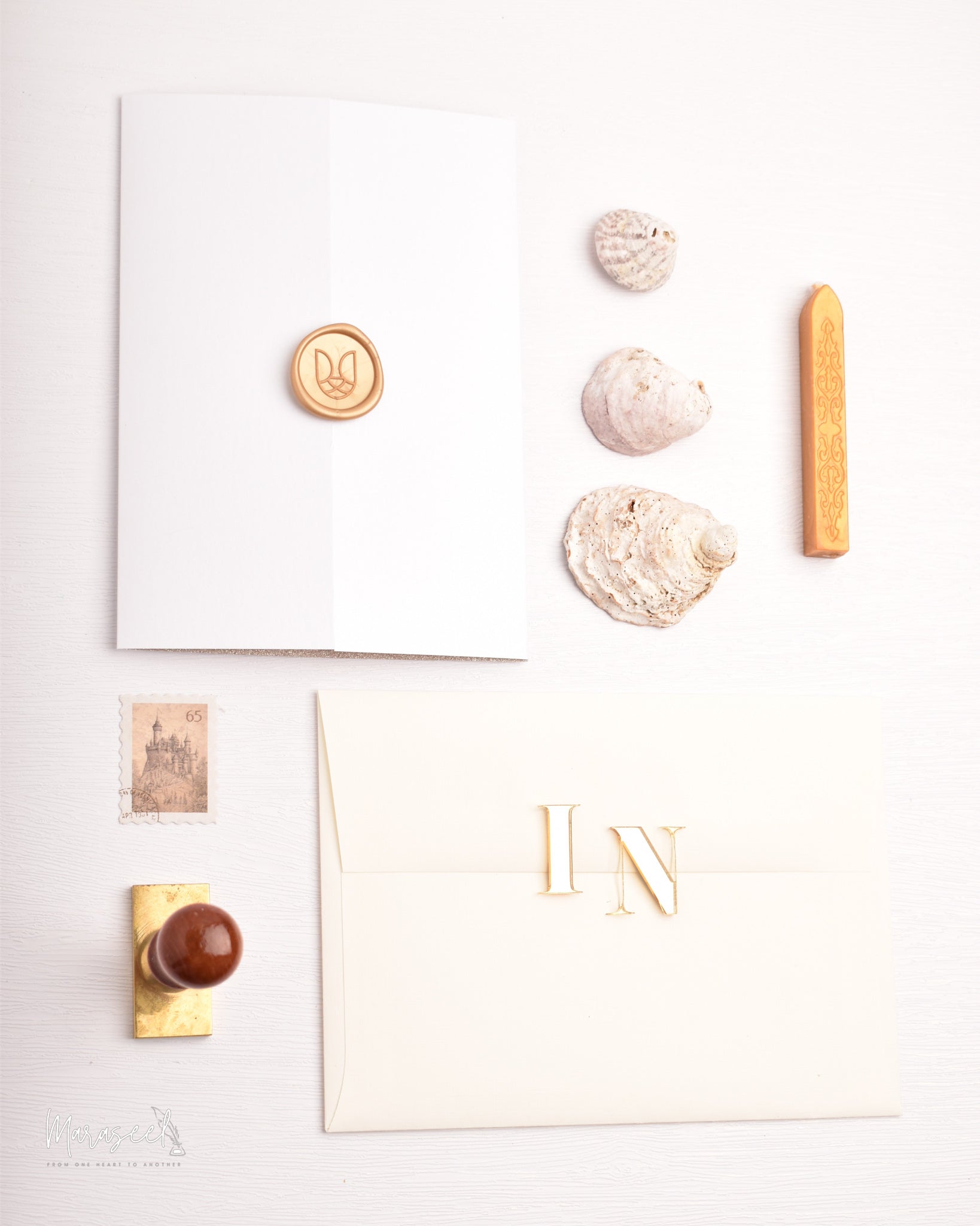 Arabian Nights |  Wedding  Invitation Suite | Victorian Champagn