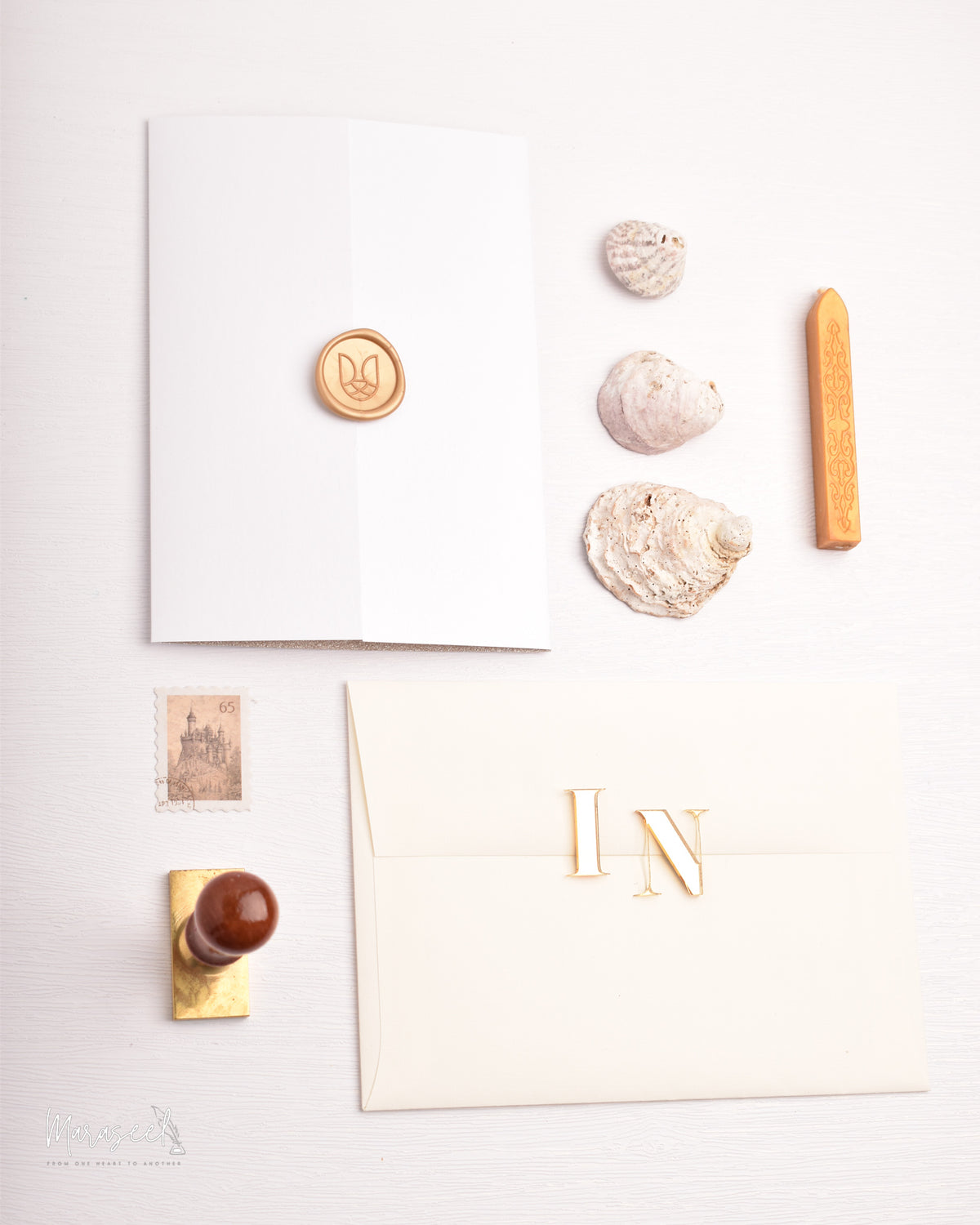 Arabian Nights |  Wedding  Invitation Suite | Victorian Champagn