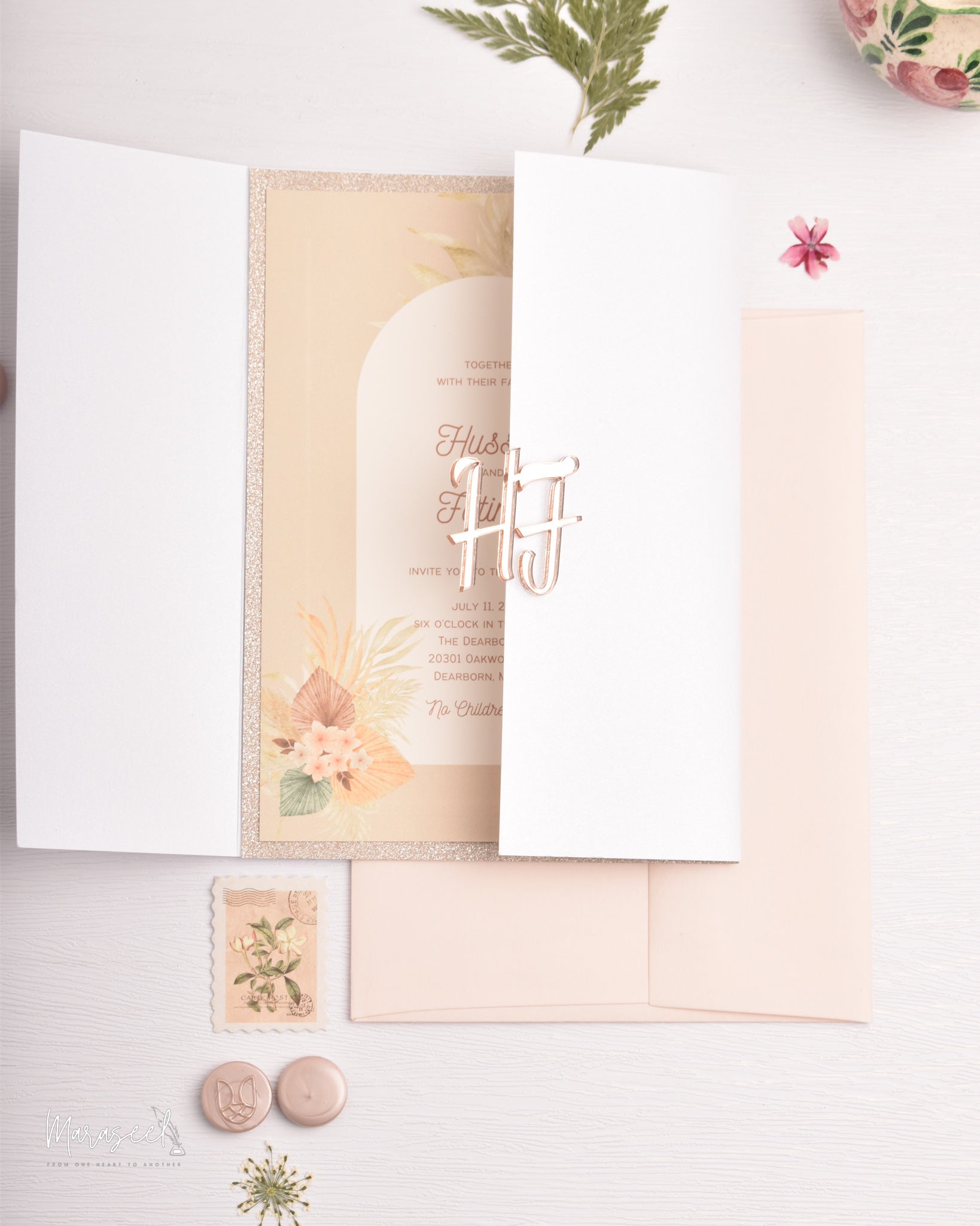 Arabian Nights | Wedding  Invitation Suite | Boho Chic