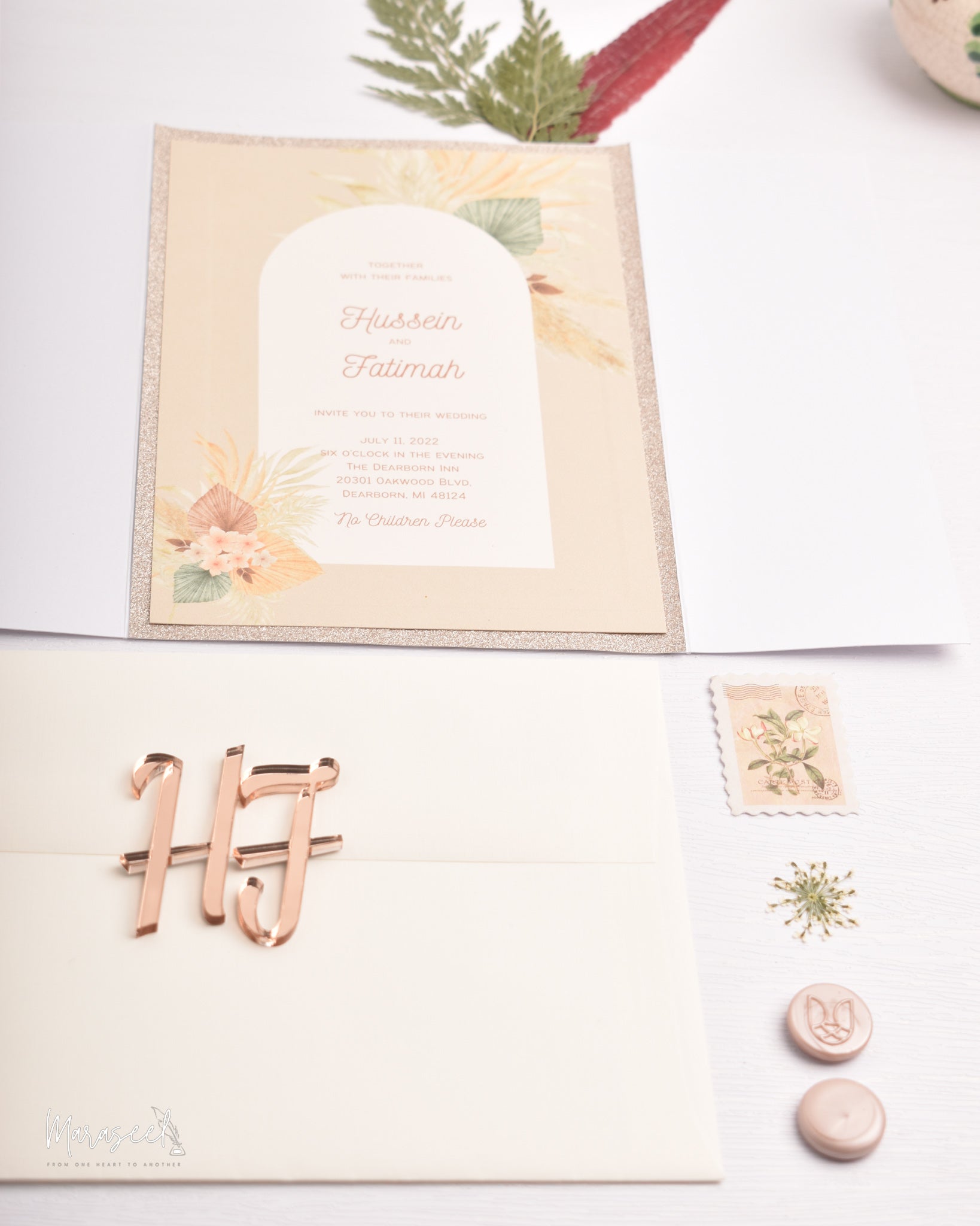 Arabian Nights | Wedding  Invitation Suite | Boho Chic