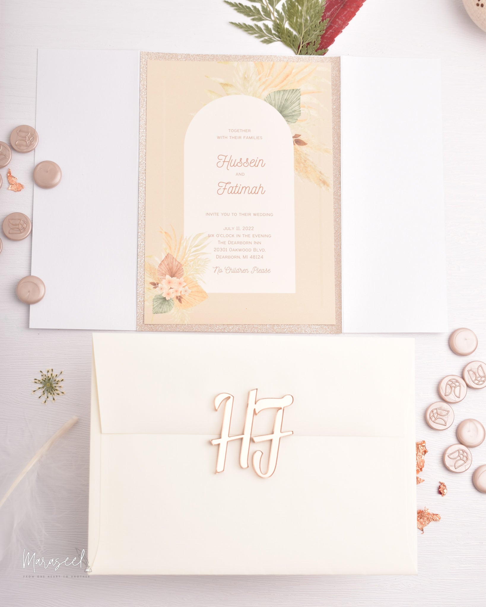 Arabian Nights | Wedding  Invitation Suite | Boho Chic
