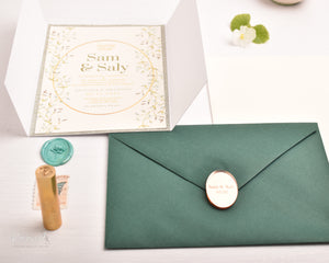 Arabian Nights | Wedding Invitation Suite | Rustic Greenery
