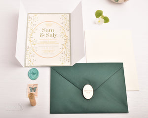 Arabian Nights | Wedding Invitation Suite | Rustic Greenery