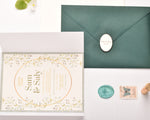Load image into Gallery viewer, Arabian Nights | Wedding  Invitation Suite | Rustic Greenery
