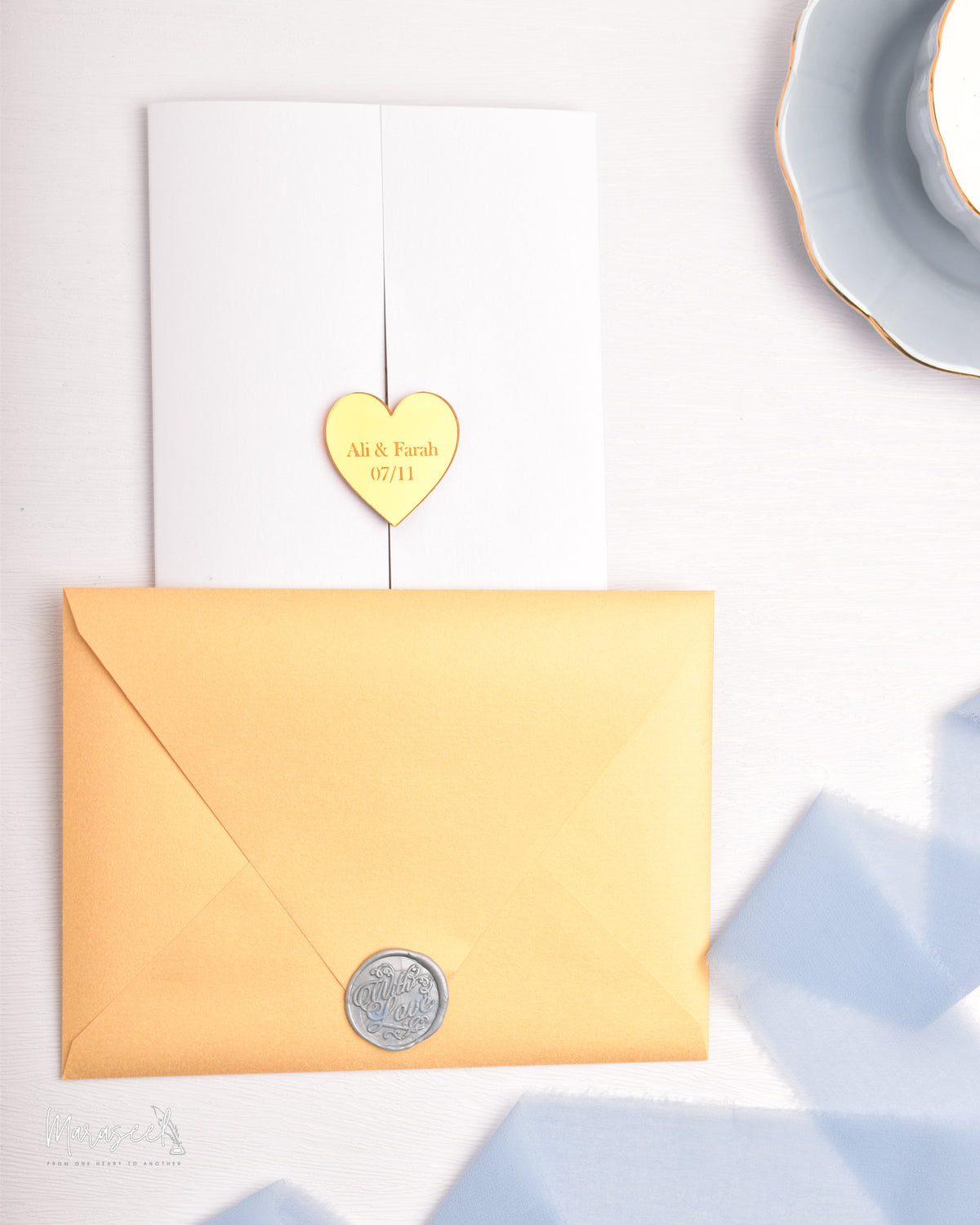Arabian Nights  |  Wedding Invitation Suite |  For the Love of Feathers