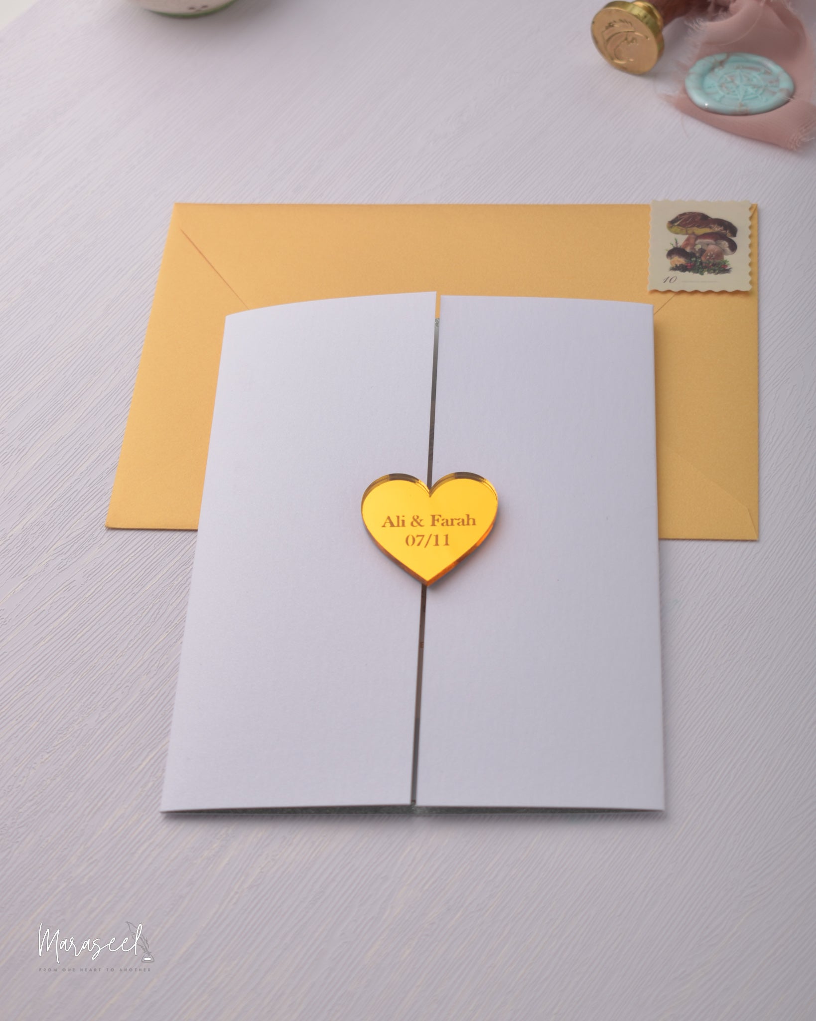 Arabian Nights  |  Wedding Invitation Suite |  For the Love of Feathers