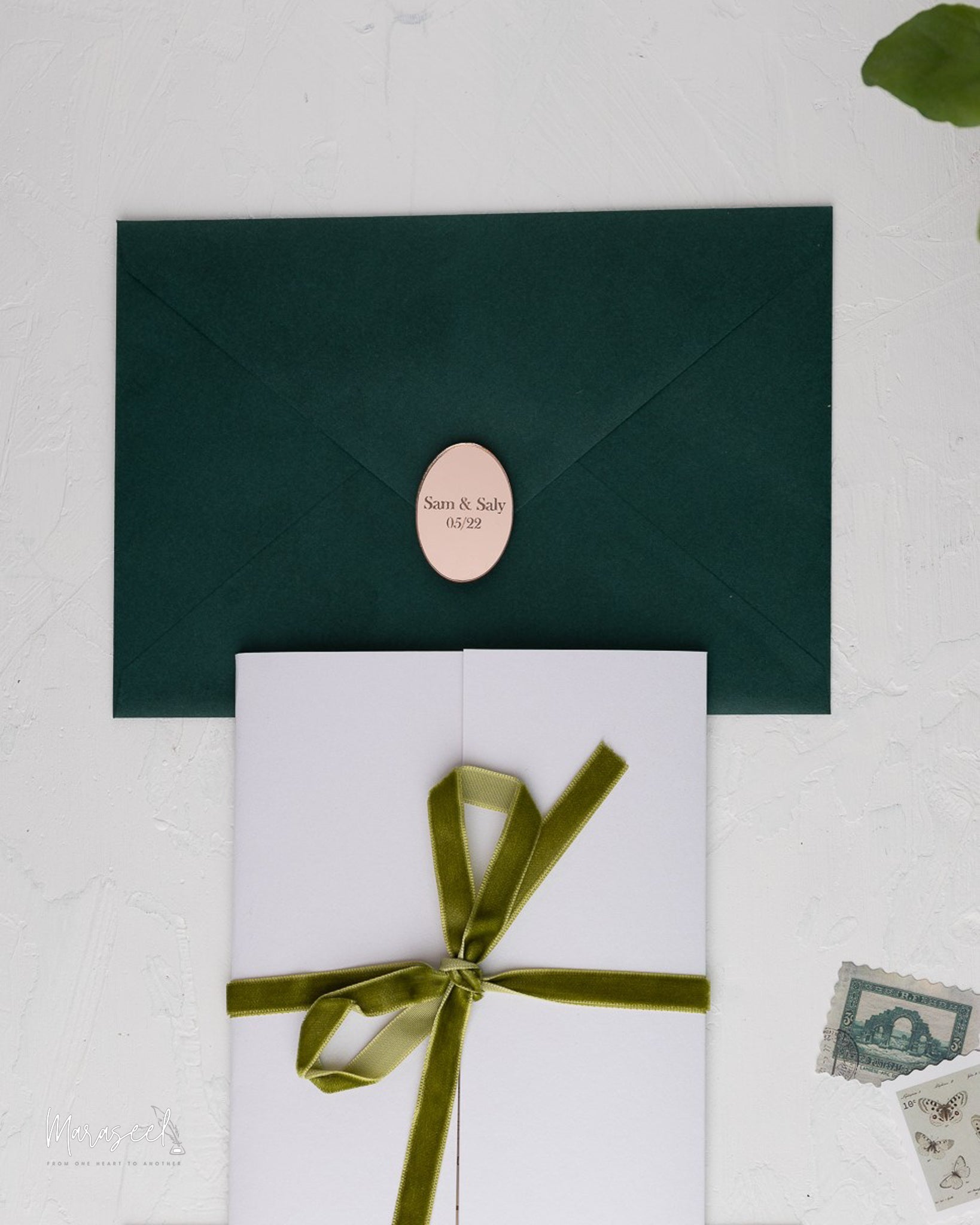 Arabian Nights | Wedding Invitation Suite | Rustic Greenery