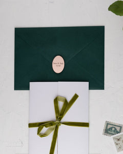 Arabian Nights | Wedding Invitation Suite | Rustic Greenery
