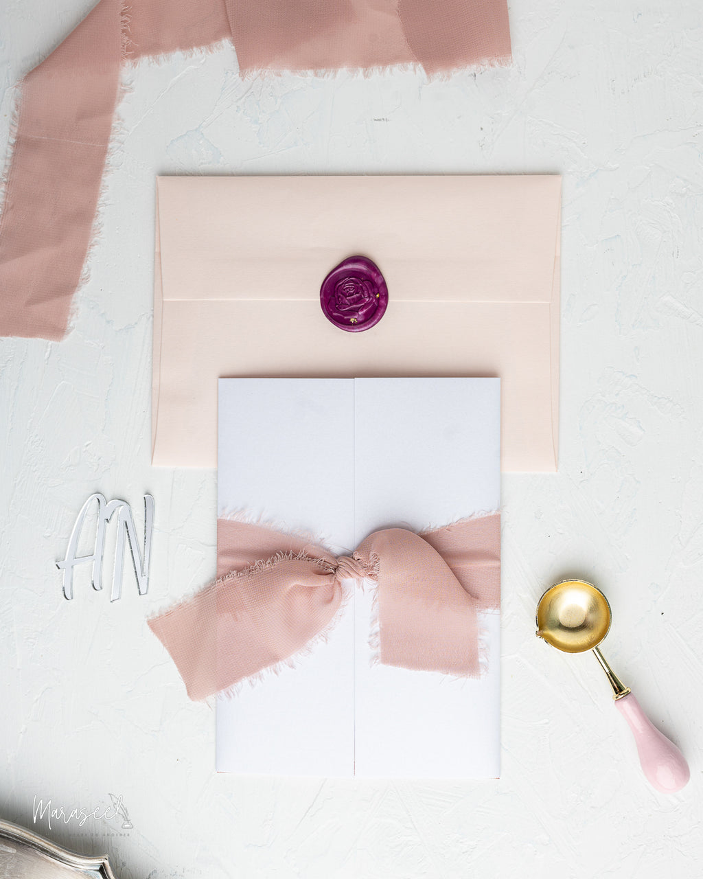 Arabian Nights |  Wedding Invitation Suite |  Pink Peony