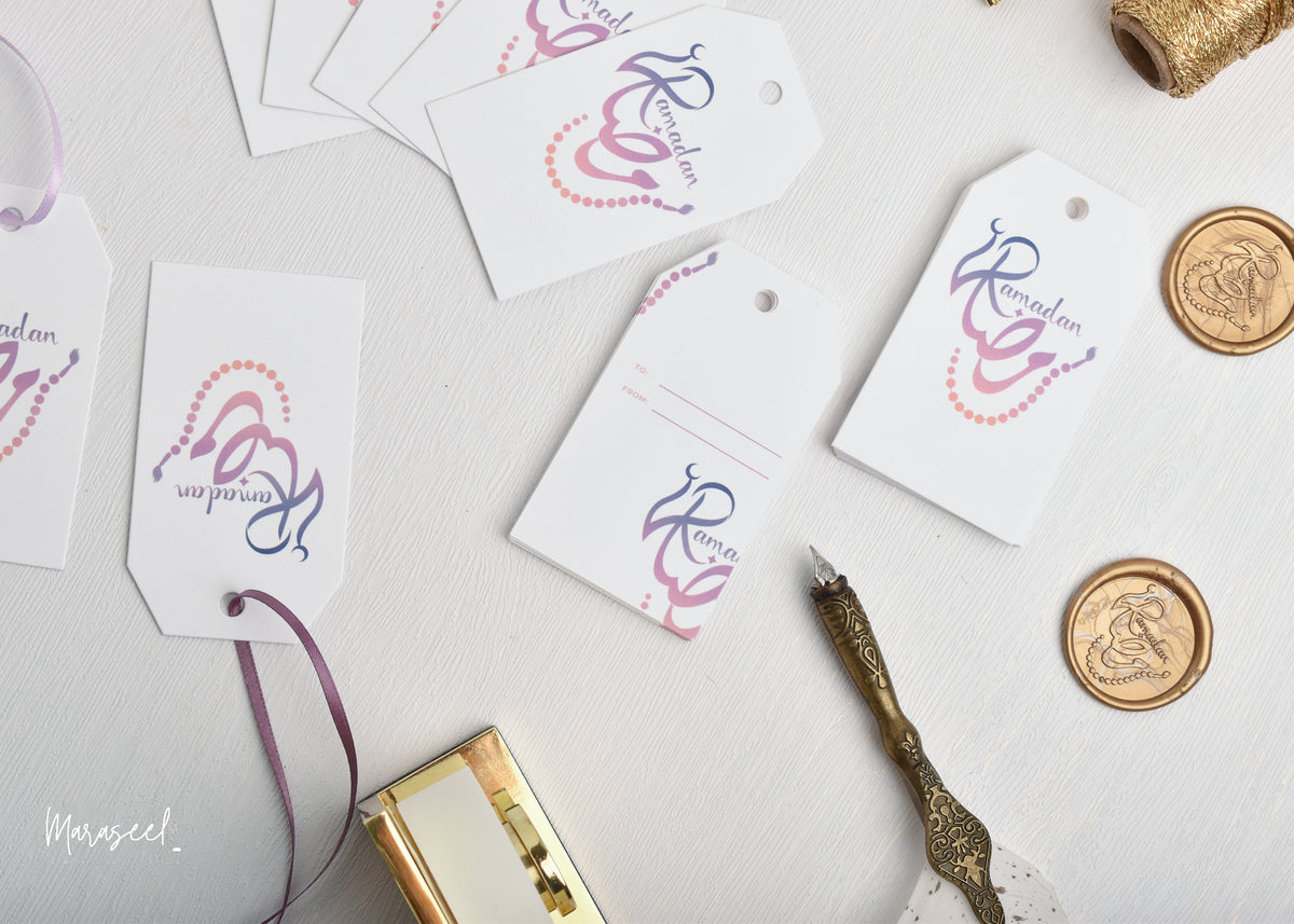 Ramadan Gift Tags for Gifting and Small Business Seasonal Packaging