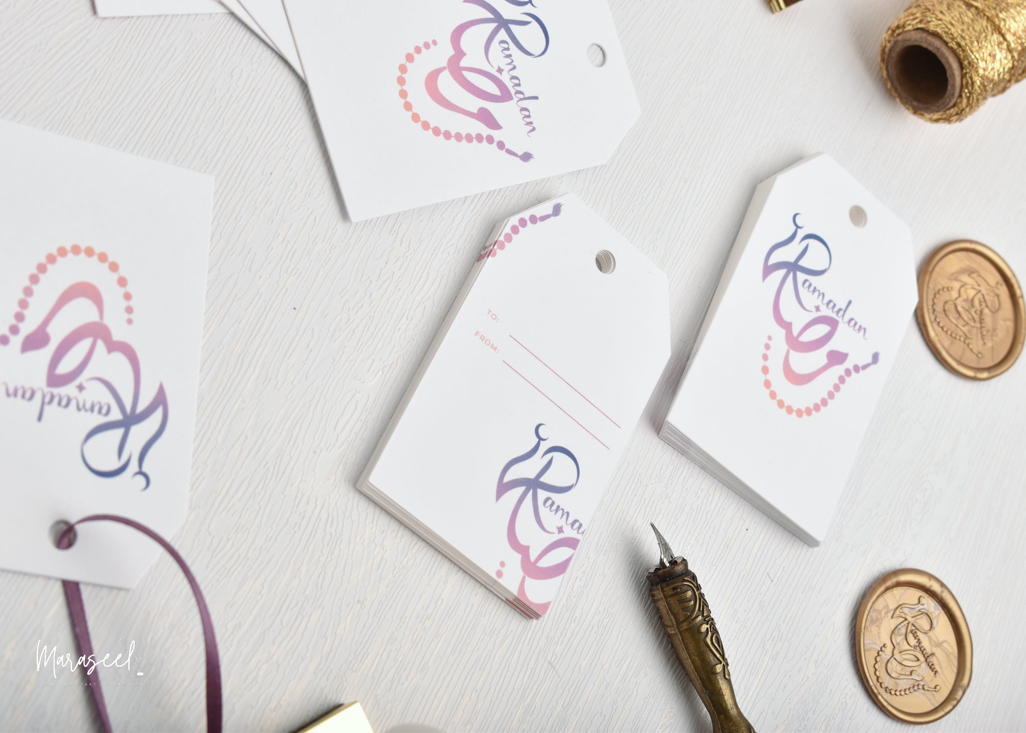 Ramadan Gift Tags for Gifting and Small Business Seasonal Packaging