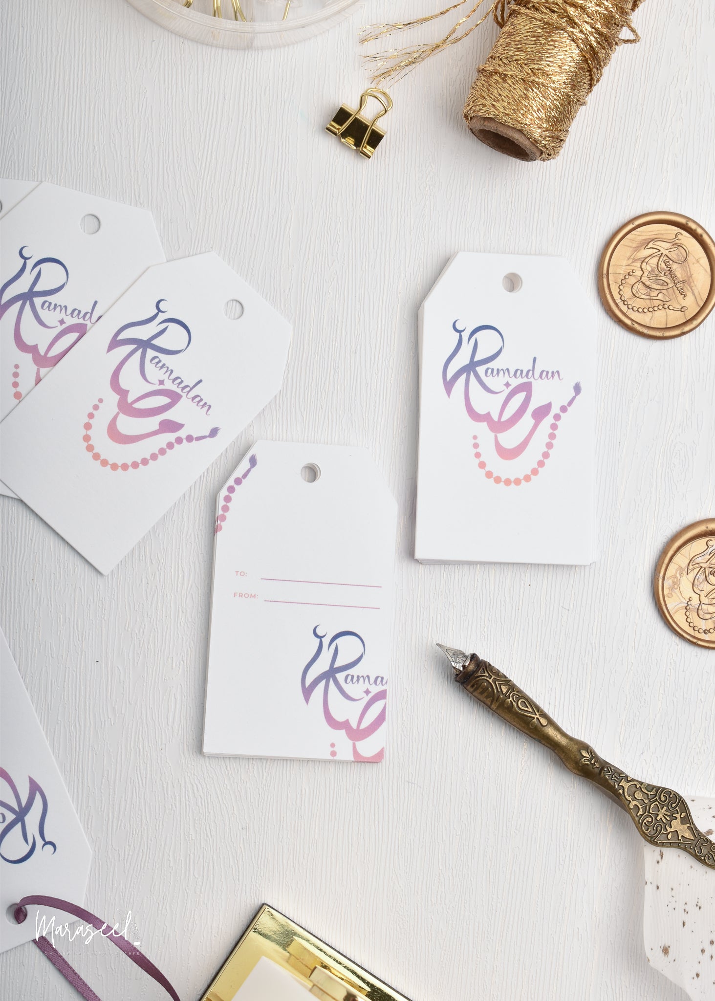 Ramadan Gift Tags for Gifting and Small Business Seasonal Packaging
