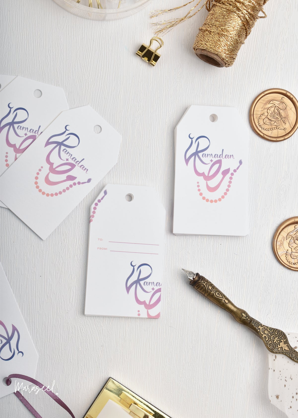 Ramadan Gift Tags for Gifting and Small Business Seasonal Packaging