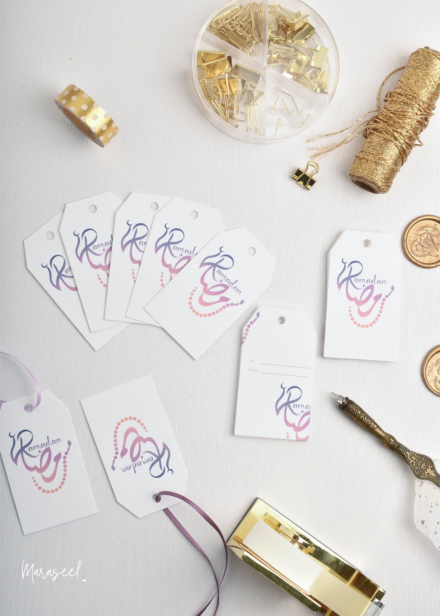Ramadan Gift Tags for Gifting and Small Business Seasonal Packaging