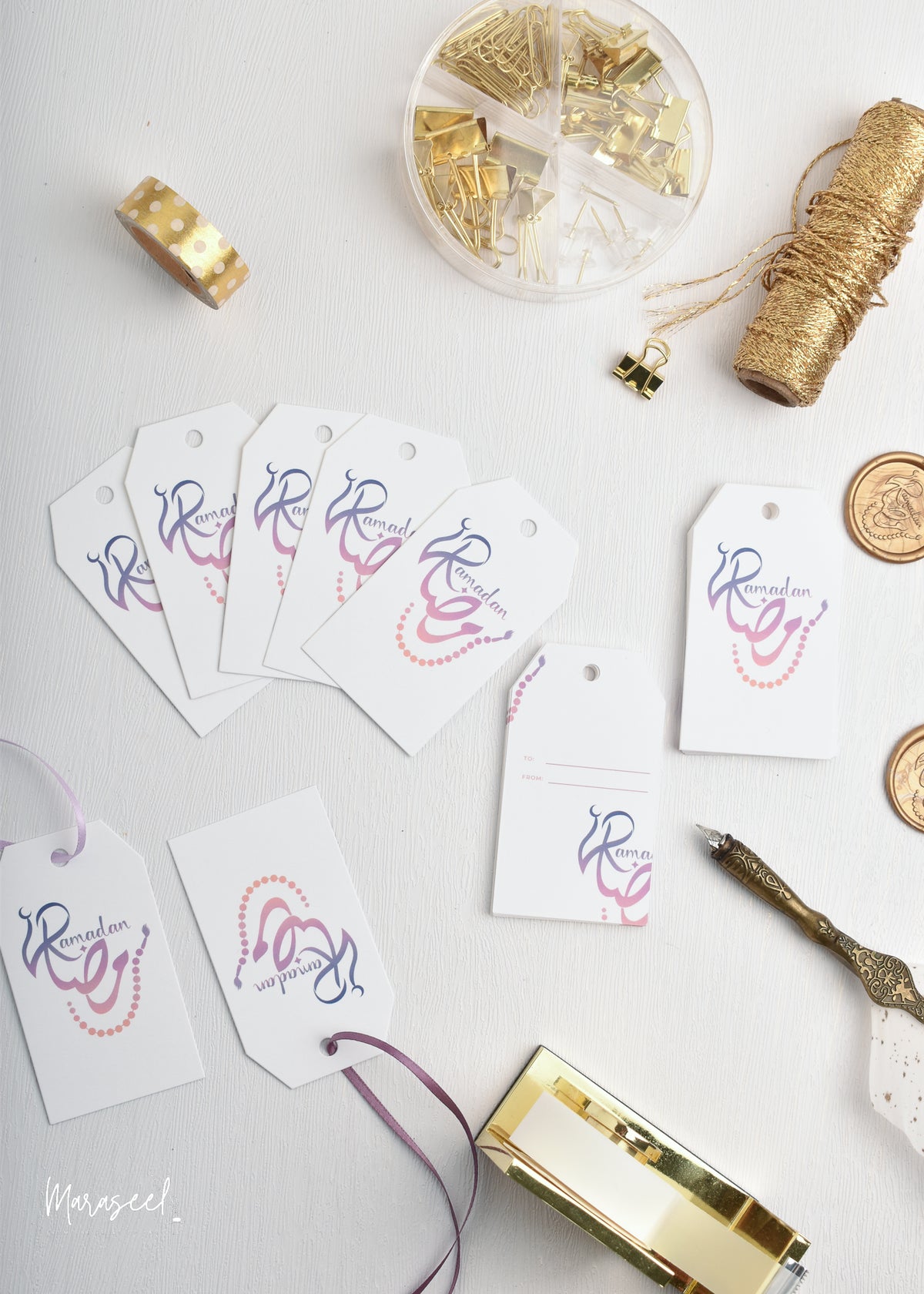 Ramadan Gift Tags for Gifting and Small Business Seasonal Packaging
