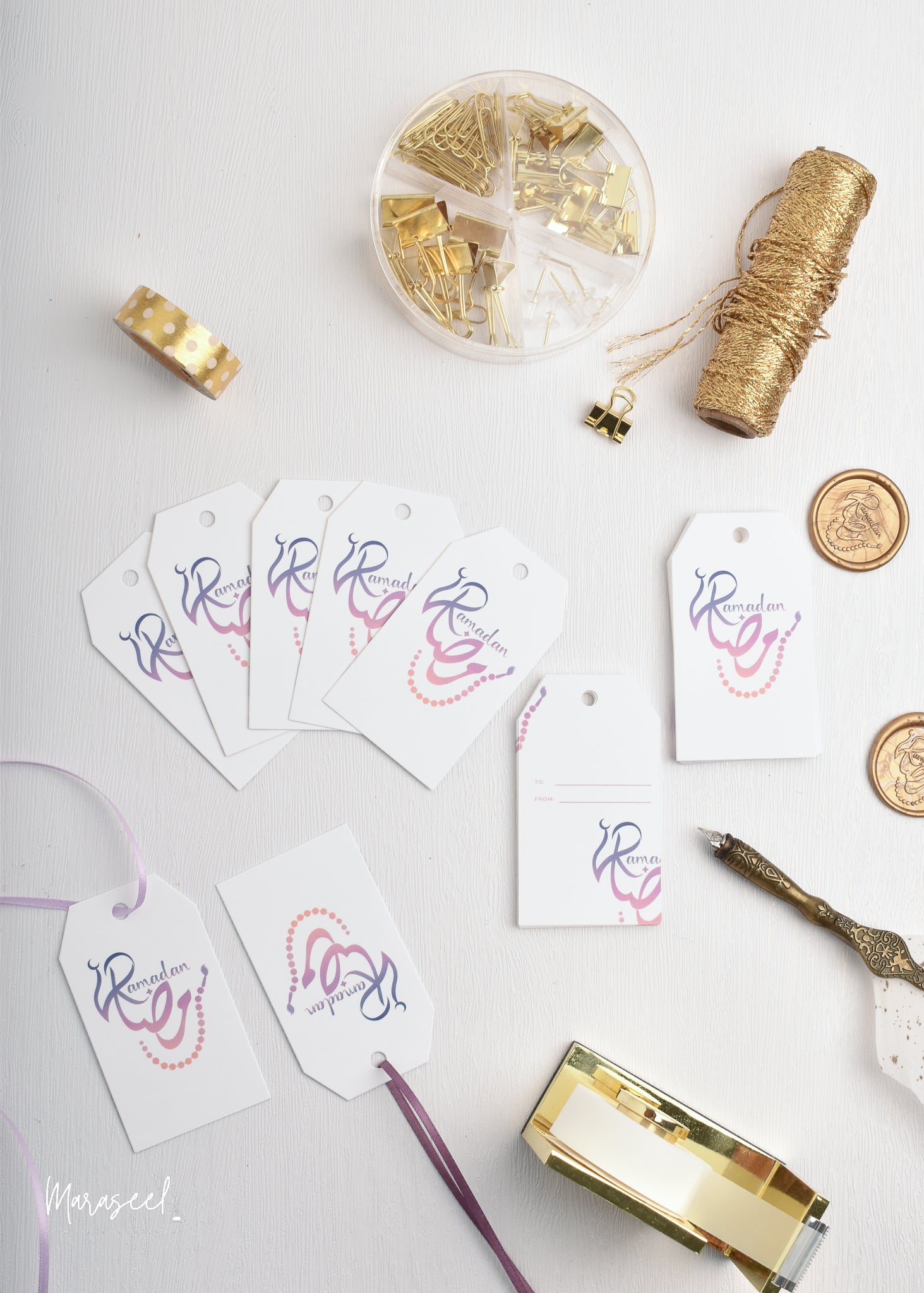 Ramadan Gift Tags for Gifting and Small Business Seasonal Packaging