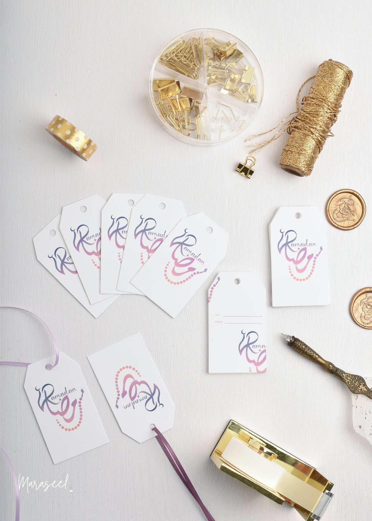 Ramadan Gift Tags for Gifting and Small Business Seasonal Packaging