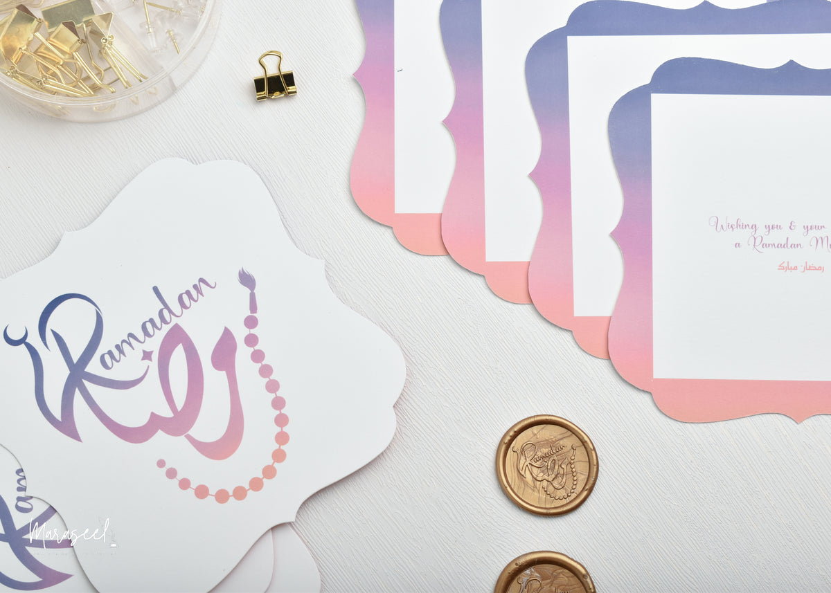 Ramadan Postcard for small business packaging 
