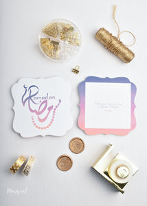 Ramadan Postcard for small business packaging 
