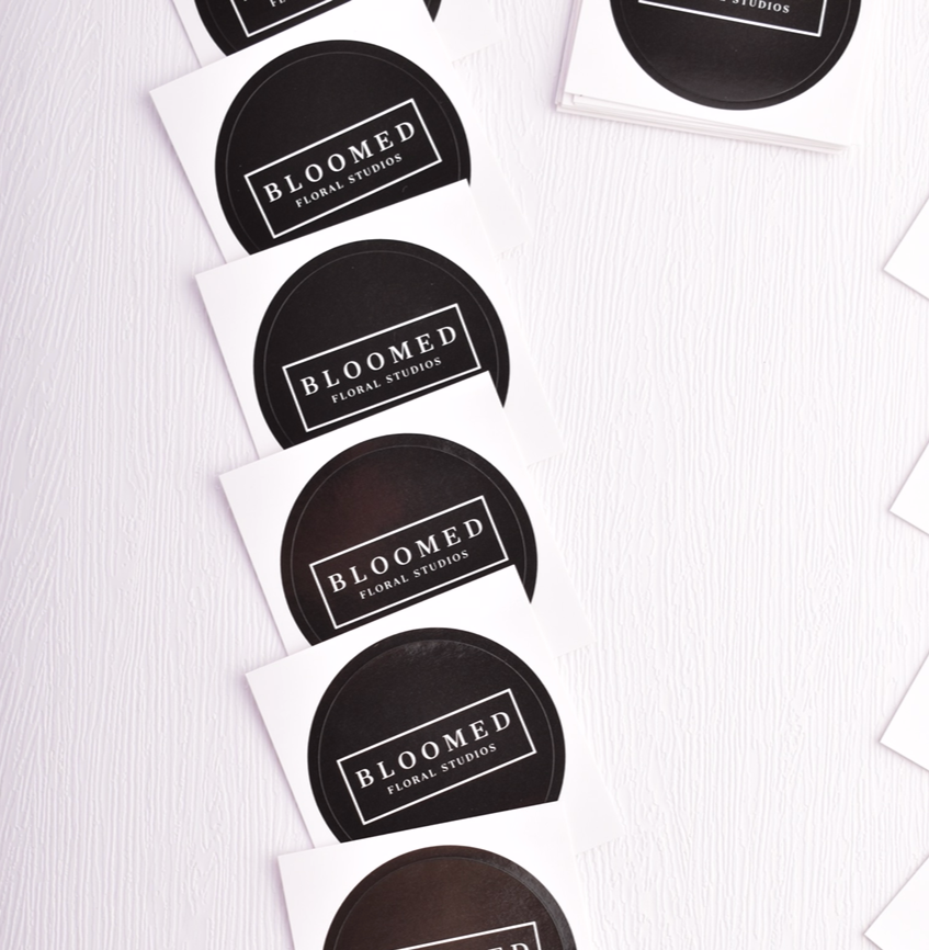 high gloss round stickers 