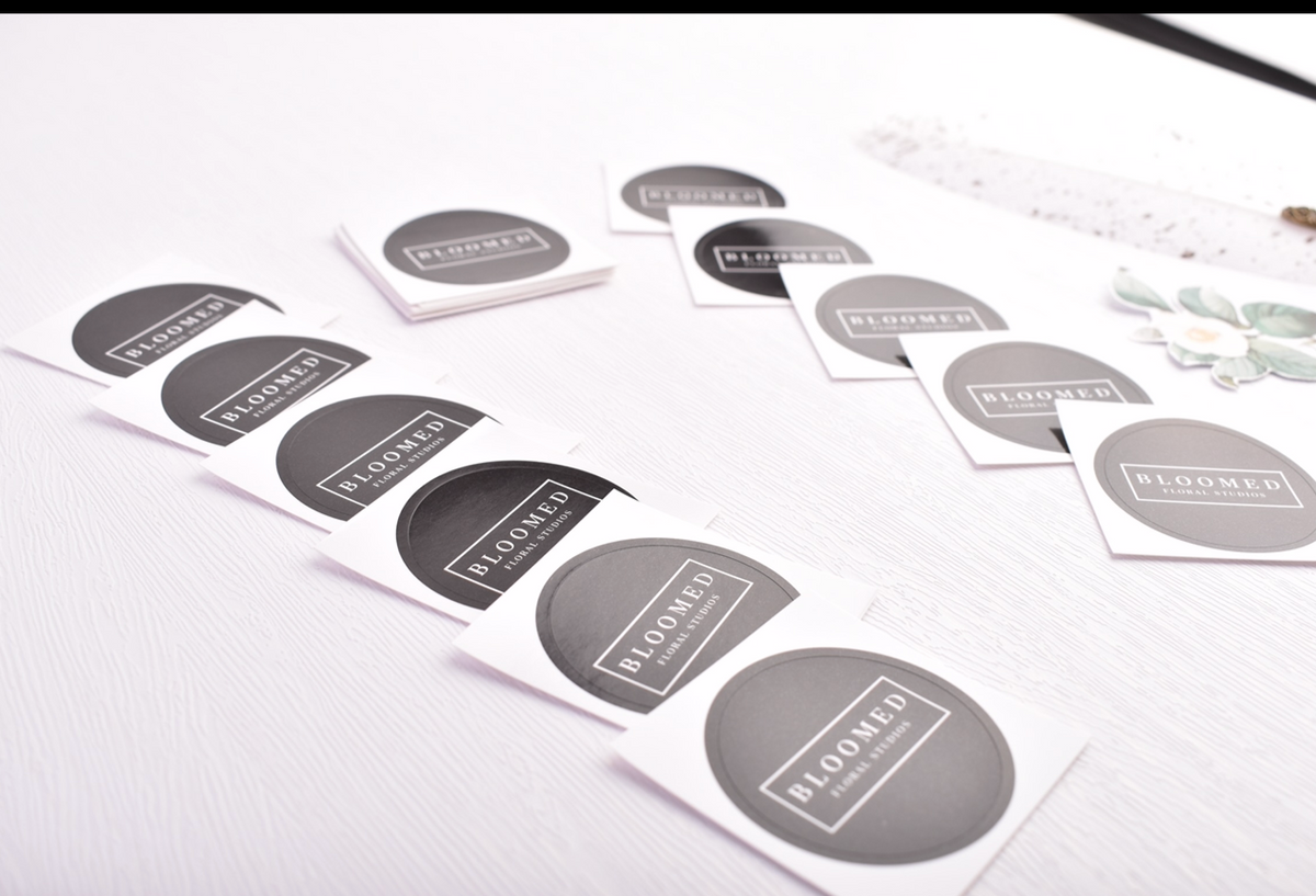 high gloss round stickers 